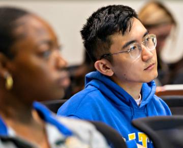 Students in a classroom.