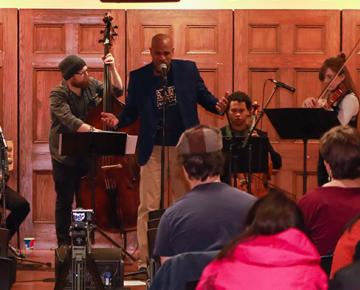 people playing instruments